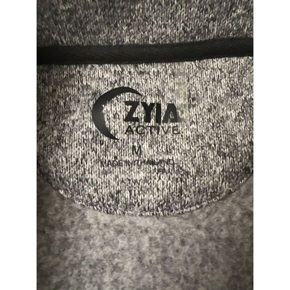 Zyia Women’s Sz Medium Red/Heathered Gray Quilted Ash Cabin Jacket - Picture 8 of 9